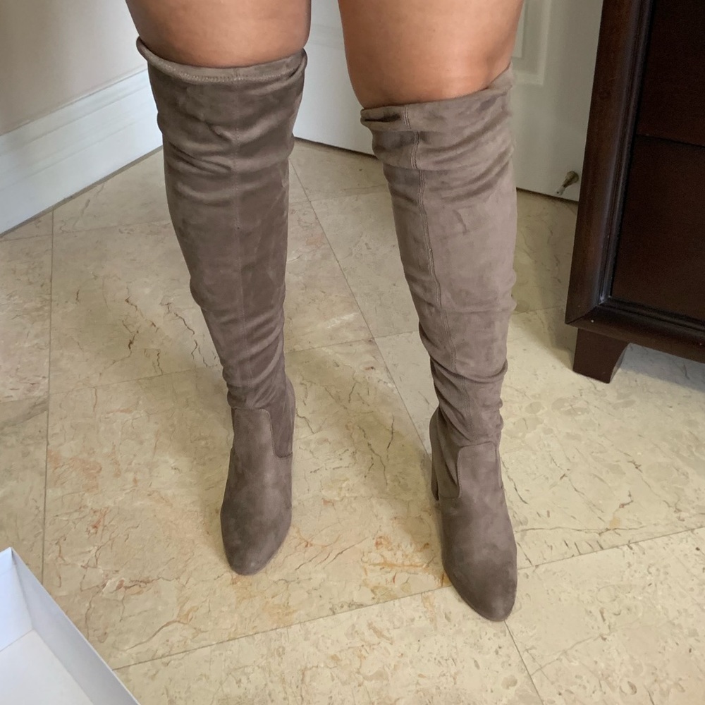 Steve Madden suede thigh high boots